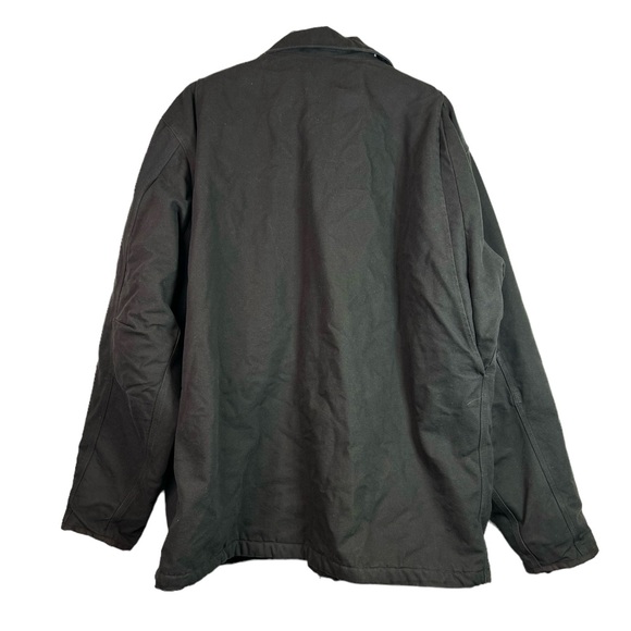 Carhartt Mens Sherpa Lined Field Jacket Dark Brown Size 2XL Tall - Picture 2 of 13